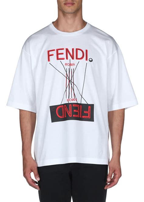 fendi t shirt man|fendi fiend t shirt.